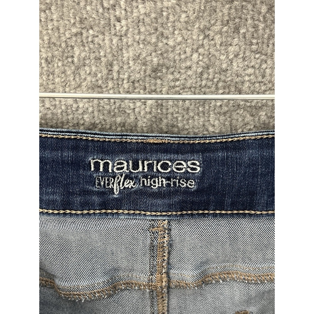 Maurices Everflex High Rise Skinny Jeans Womens Size 20W Blue Stretch 5 Pocket - Picture 3 of 10